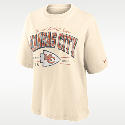 Kansas City Chiefs Vintage Mod Boxy Women's Nike NFL T-Shirt. Nike.com